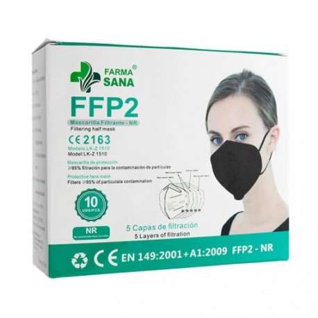 05 Caja Mascarilla FFP2  Negra (10 uds)