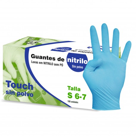 04 Guantes Nitrilo Azul (100 uds.) -XL