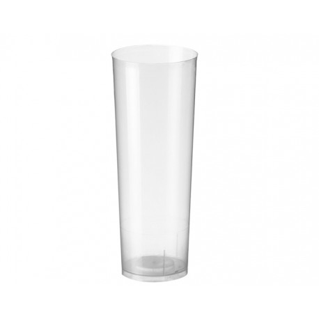 08 Vaso Tubo Transparente (Paquete de 10 uds.)