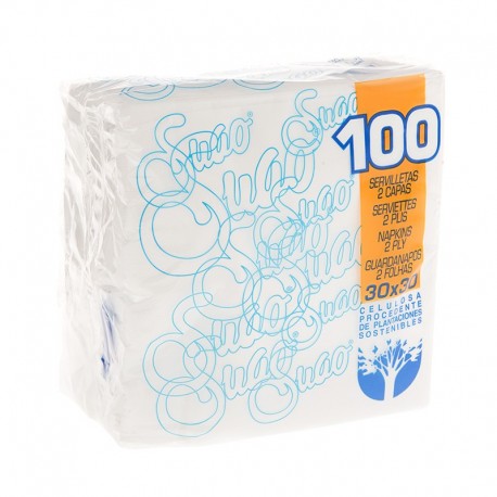 02 Caja Servilletas 30x 30 2 capas Blanca (4.800 uds.)
