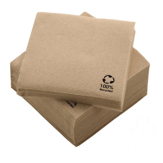 04 Caja Servilletas Punta Punta 20x20 Ecológicas (3.200 uds.)