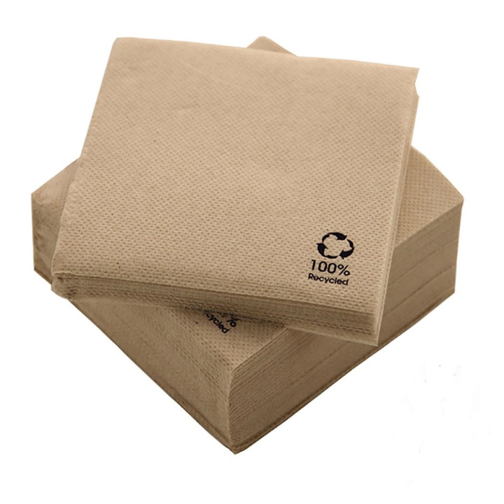 04 Caja Servilletas Punta Punta 20x20 Ecológicas (3.200 uds.)