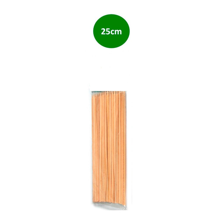04 Paquete Brocheta 25 cm (100 uds.)