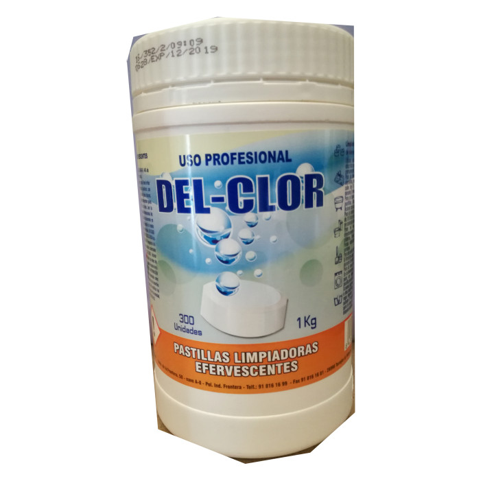 01 Bote Pastillas DEL-CLOR (1 Kg)