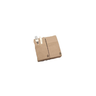 04 Caja Servilletas Kanguros Punta a Punta Natural 40x40 (480 uds.)