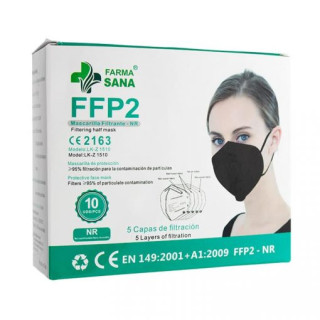 05 Caja Mascarilla FFP2  Negra (10 uds)