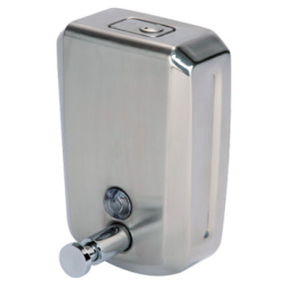 19 Dosificador Gel Manos Acero Inox. Vertical 800 cc