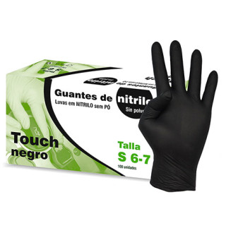 12 Guantes Nitrilo Negro (100 uds.) -XL