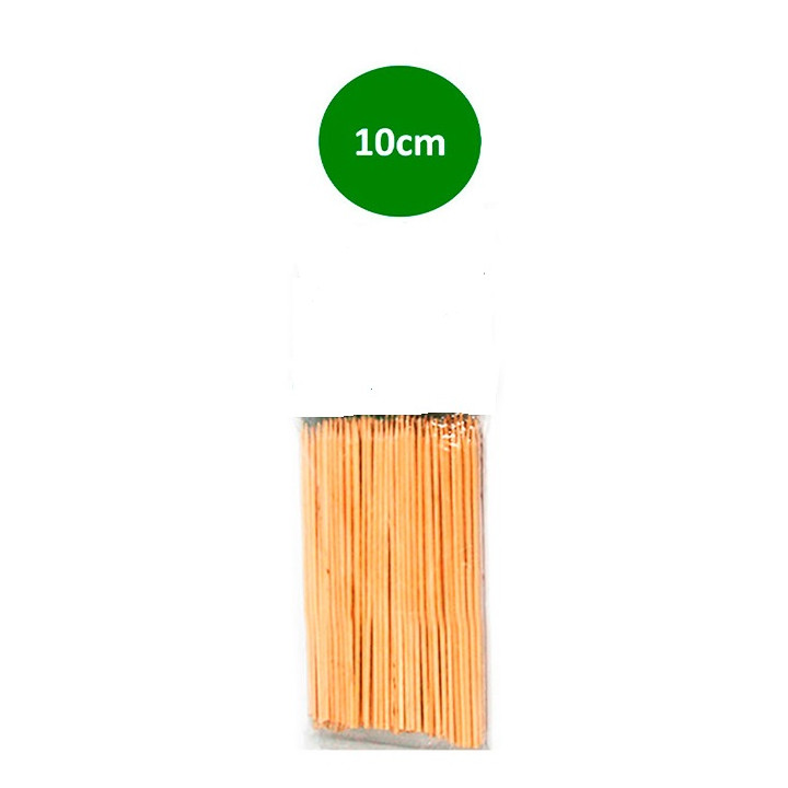 01 Paquete Brocheta 10 cm (100 uds.)