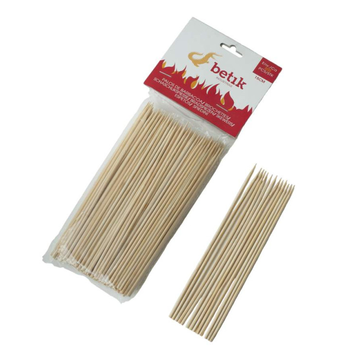 02 Paquete Brocheta 15 cm (200 uds.)