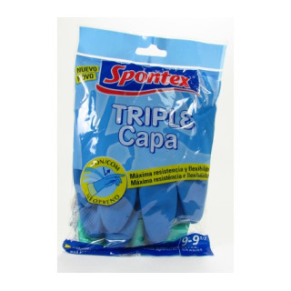 01 Guantes Mapa 3 capas (12 paq.) -P