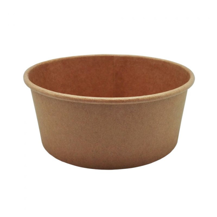 24 Ensaladera Cartón Kraft 700 ml (Paquete de 50 uds.) (Sin Tapa)