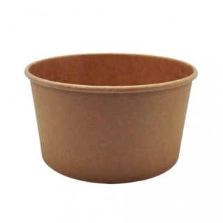 23 Ensaladera Cartón Kraft 1.000 ml  (Paquete de 50 uds.) (Sin Tapa)