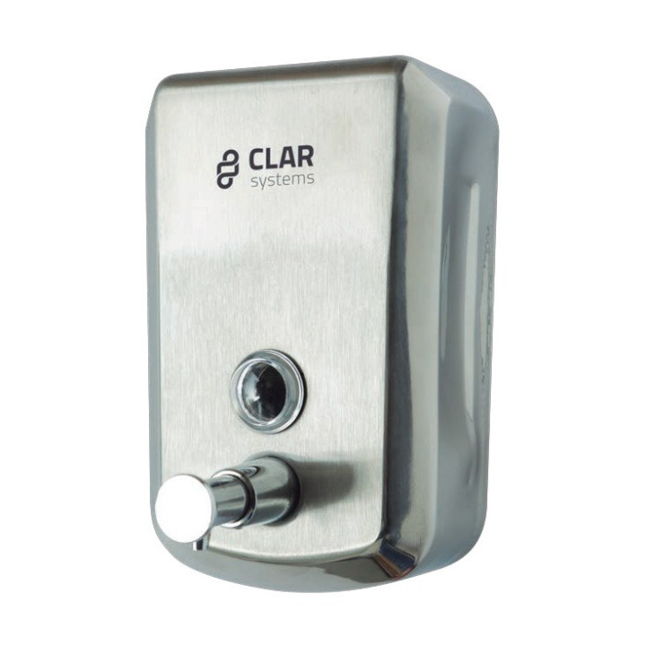18 Dosificador Gel Manos Acero Inox.Vertical 500 cc