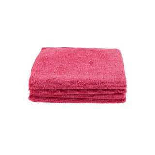 12 Paquete Bayeta Microfibra Rizo Roja (12 uds.)