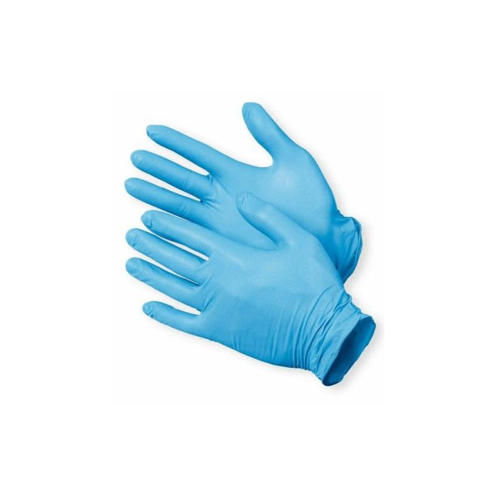 08 Guantes Nitrilo Soft Azul  (100 uds.) - L