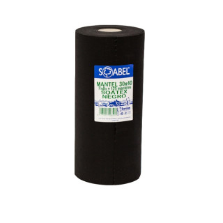 14 Rollo Mantel / Camino Mesa TNT precorte cada 30 cm, 0'4x48 m Negro