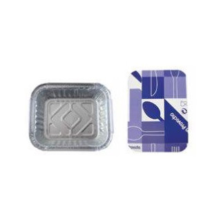 03 Envase Aluminio 470 cc. con tapa cartón (Paquete de 100 uds.)