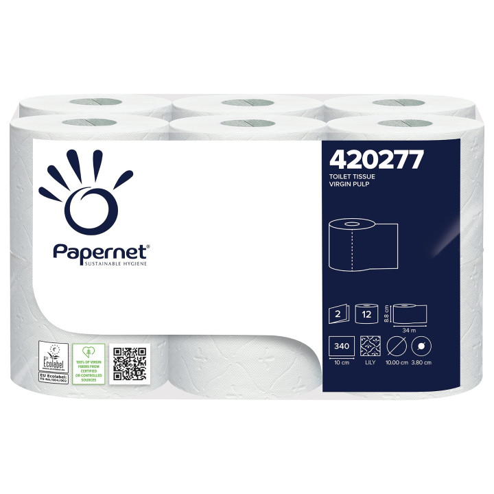 01 Fardo Papel Higiénico Doméstico 34m  (96 rollos)