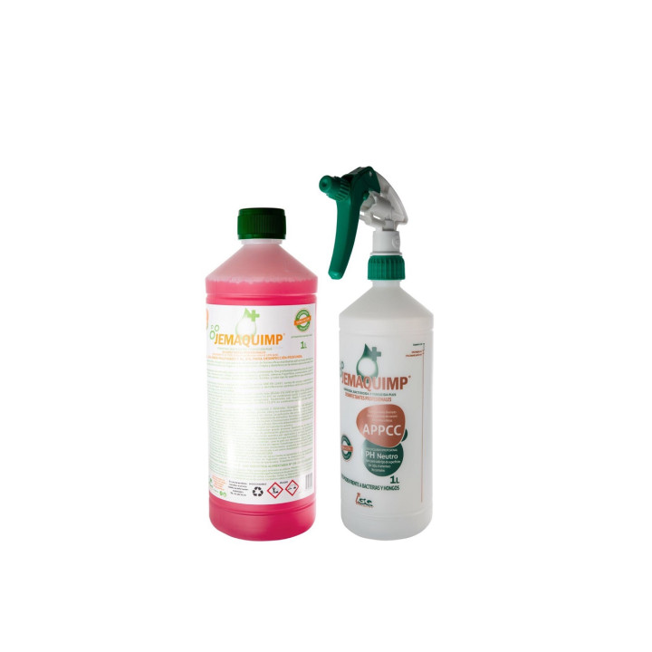 02 Pack Germicida, Bactericida y Fungicida Plus 1 L
