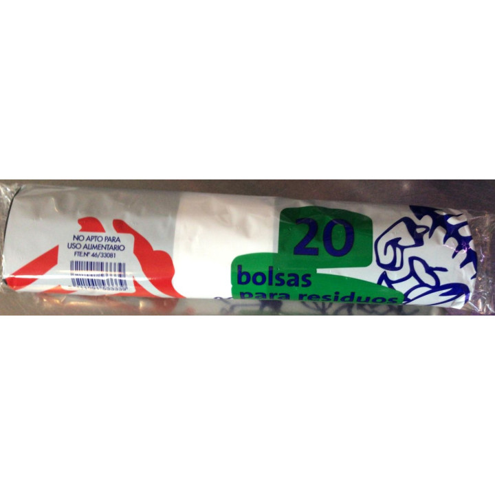 01 Rollo Bolsas Basura 52x60 EXTRA (20 uds.)